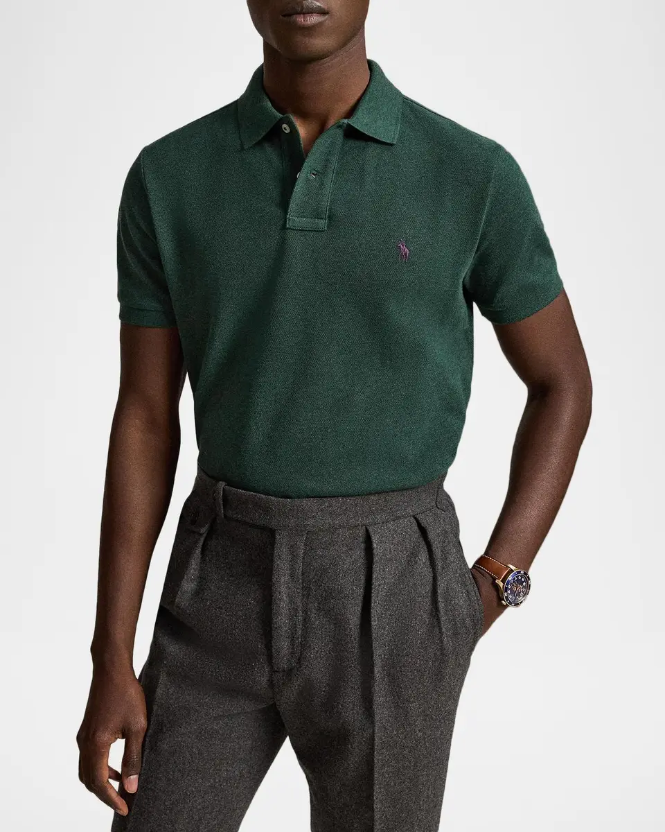 Polo Ralph Lauren Men's Cotton Mesh Polo Shirt | Thumbnail 4