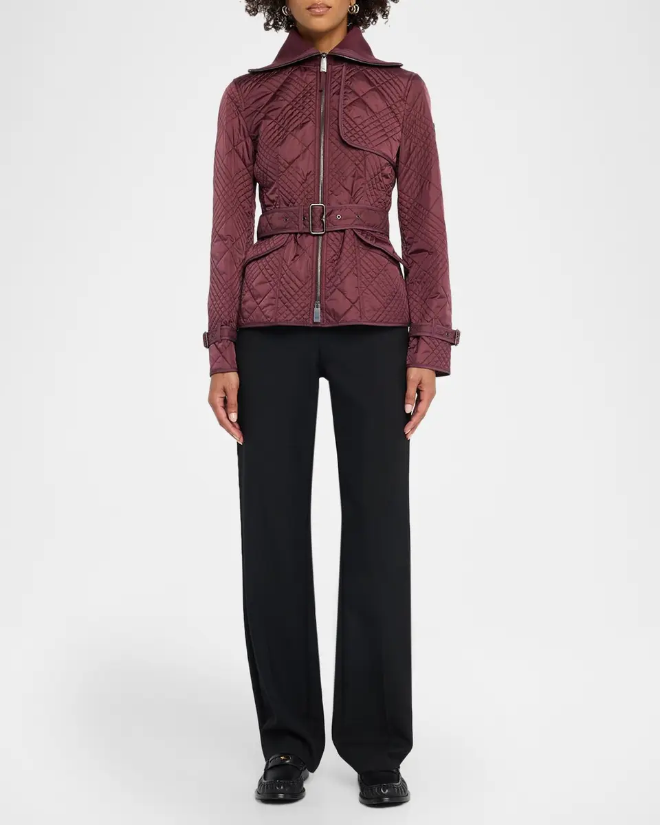 Burberry Abbeydale Micro Check Quilted Nylon Jacket | Thumbnail 2 Burberry Abbeydale Micro Check Quilted Nylon Jacket | Thumbnail 2