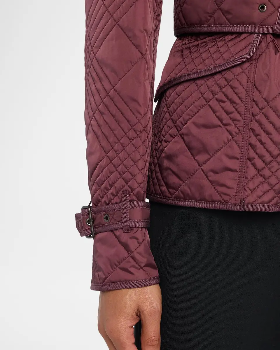 Burberry Abbeydale Micro Check Quilted Nylon Jacket | Thumbnail 5 Burberry Abbeydale Micro Check Quilted Nylon Jacket | Thumbnail 5
