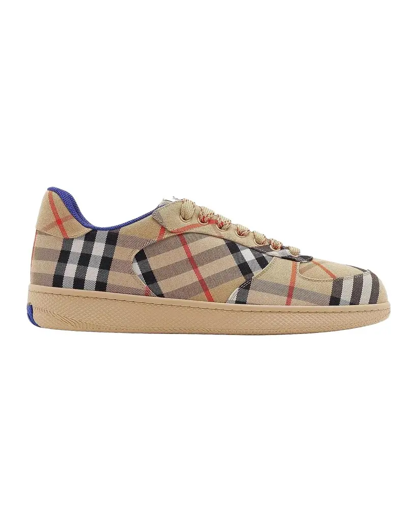 Burberry Men's Check Low-Top Sneakers | Image 1 Burberry Men's Check Low-Top Sneakers | Image 1