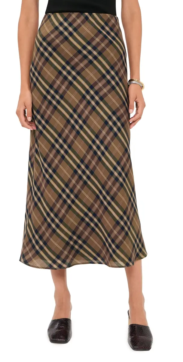 Joe's Jeans The Ines Midi Skirt Camel Plaid | Image 1 Joe's Jeans The Ines Midi Skirt Camel Plaid | Image 1