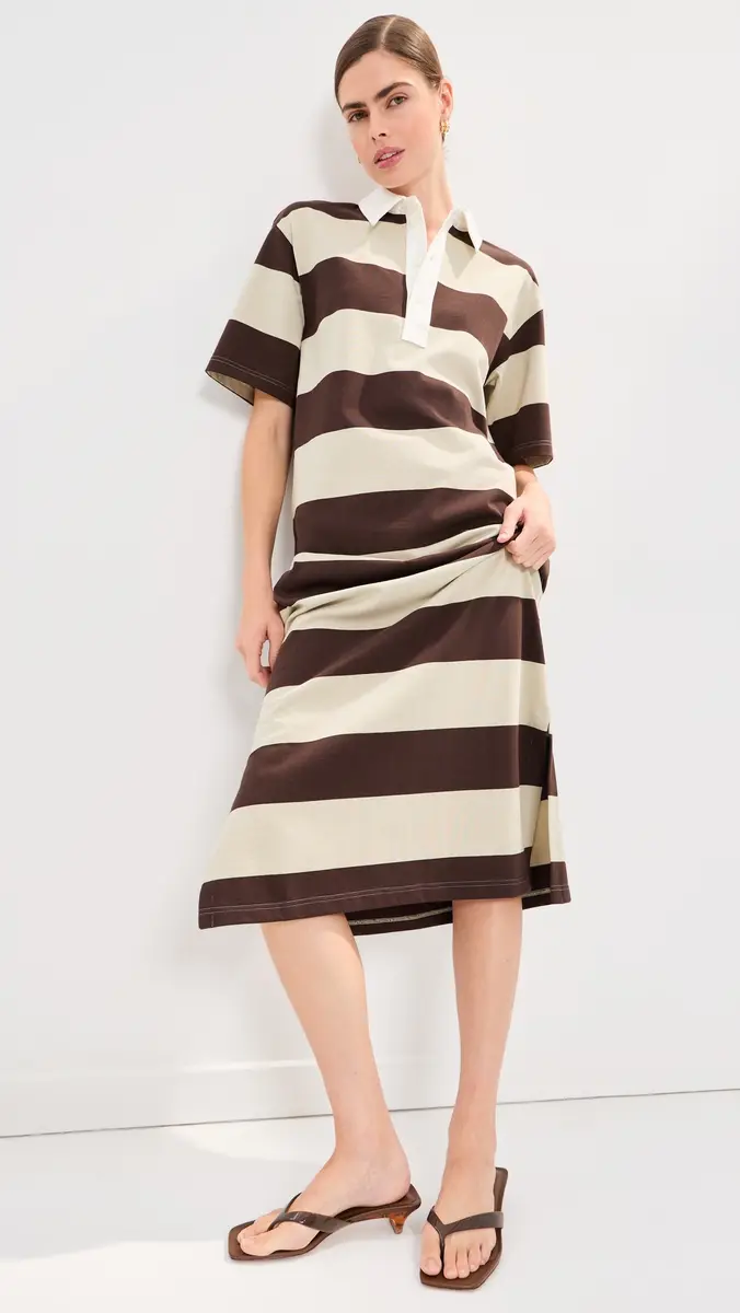 LE BOP Nell Oversized Polo Maxi Dress | Thumbnail 5