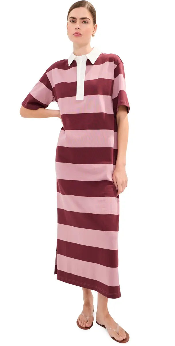 LE BOP Nell Oversized Polo Maxi Dress