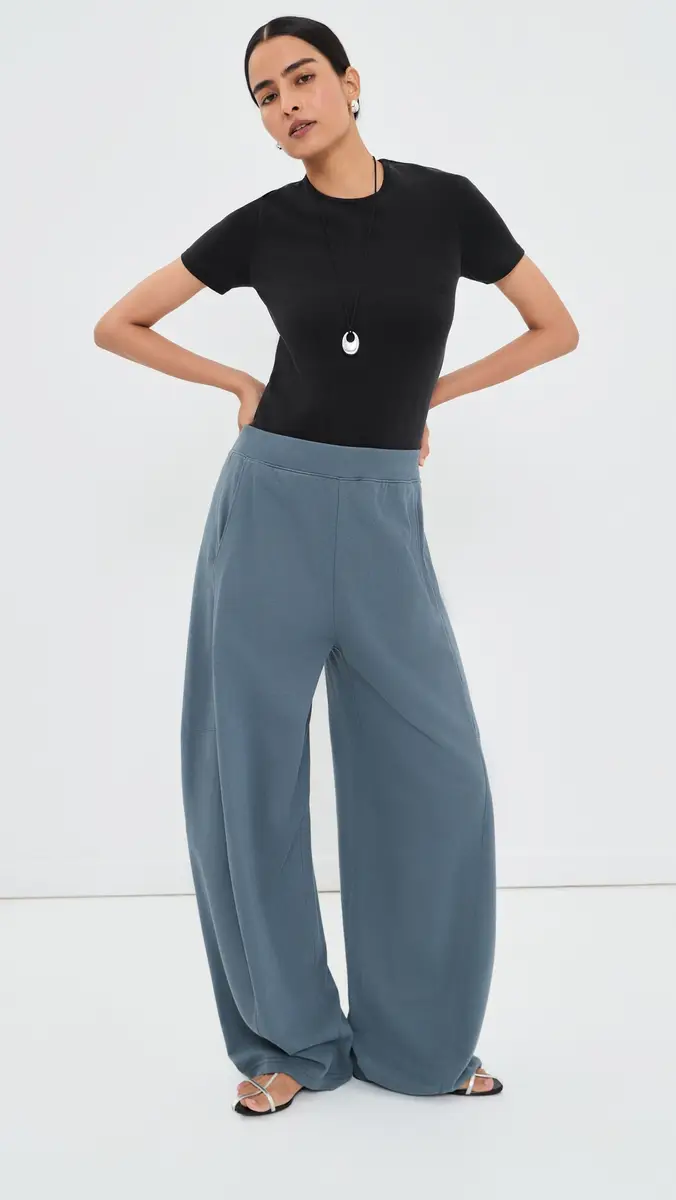 Tibi Feather Weight Viscose Neoprene Short Sleeve Tee | Thumbnail 5 Tibi Feather Weight Viscose Neoprene Short Sleeve Tee | Thumbnail 5