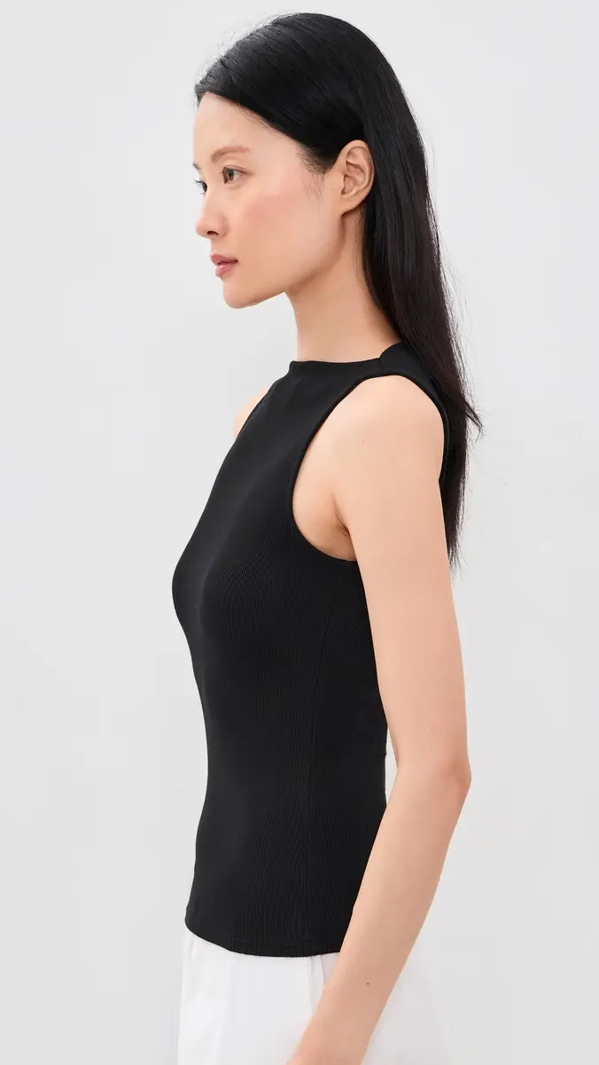 ENZA COSTA Silk Rib Sleeveless Boatneck | Thumbnail 4 ENZA COSTA Silk Rib Sleeveless Boatneck | Thumbnail 4