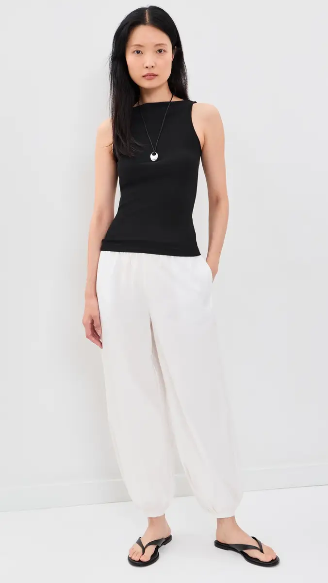 ENZA COSTA Silk Rib Sleeveless Boatneck | Thumbnail 5 ENZA COSTA Silk Rib Sleeveless Boatneck | Thumbnail 5