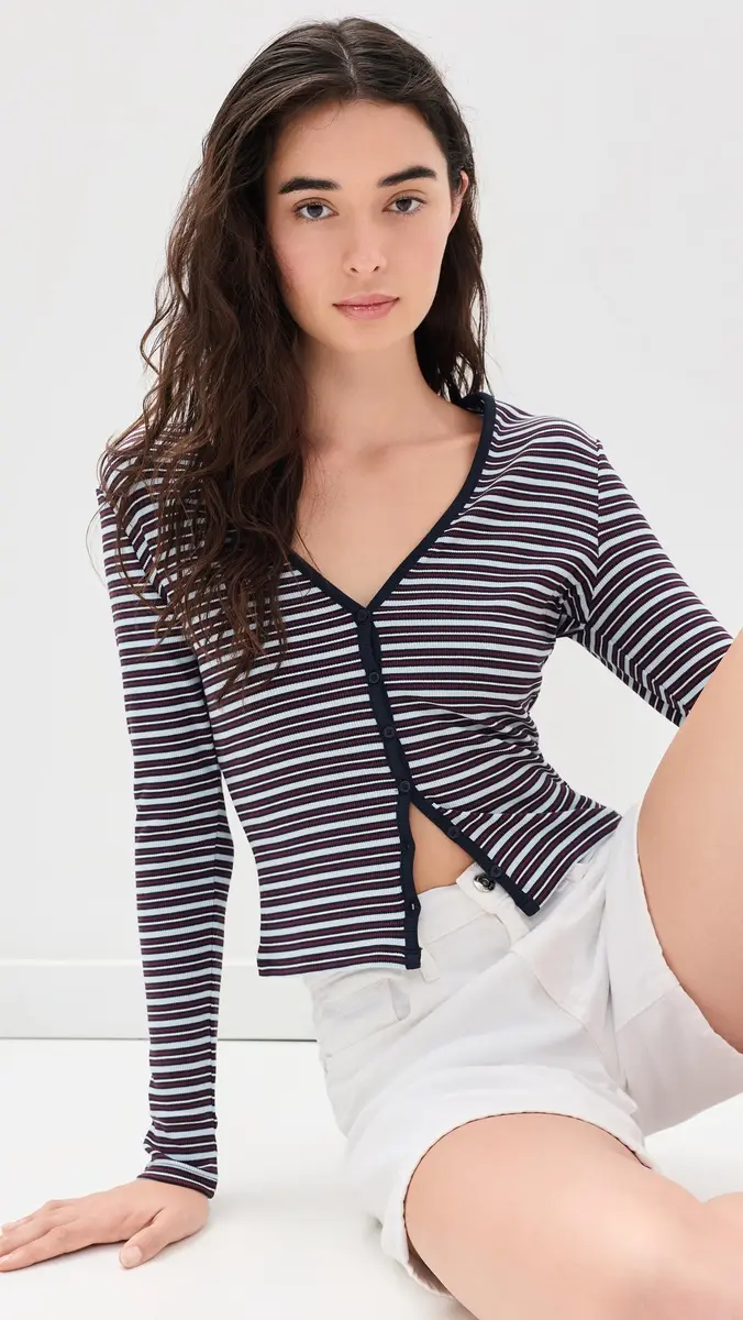 GOOD AMERICAN The Rib Cardigan | Thumbnail 2