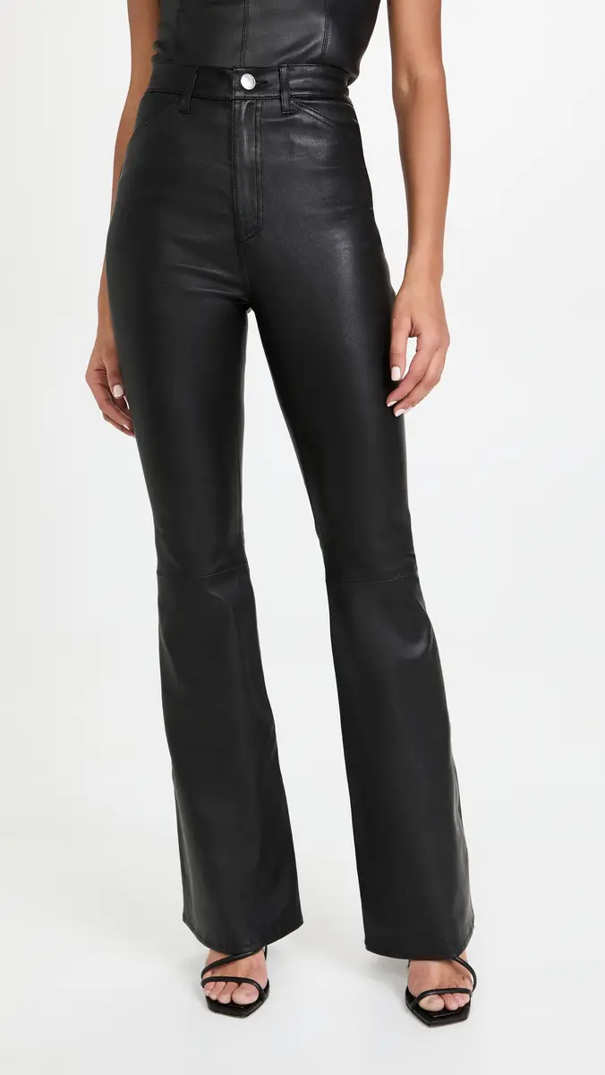Sprwmn 5 Pocket Micro Flare Leather Pants | Thumbnail 2 Sprwmn 5 Pocket Micro Flare Leather Pants | Thumbnail 2