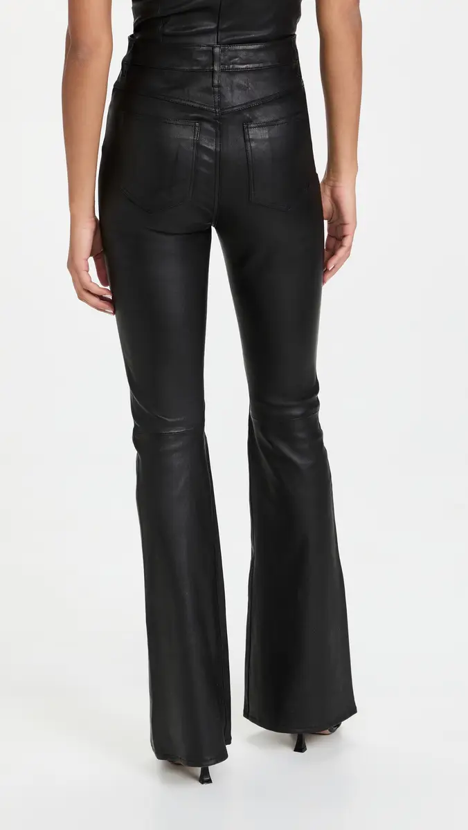 Sprwmn 5 Pocket Micro Flare Leather Pants | Thumbnail 3 Sprwmn 5 Pocket Micro Flare Leather Pants | Thumbnail 3