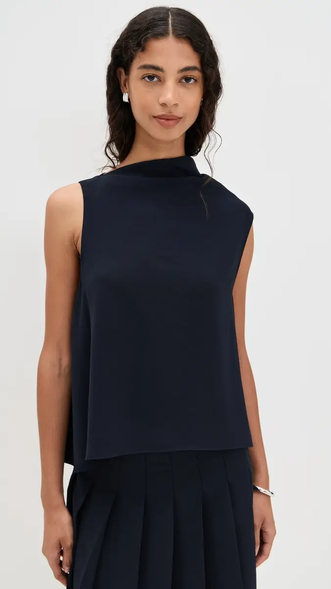 Vince A-Line Asymmetrical Draped Top | Thumbnail 2 Vince A-Line Asymmetrical Draped Top | Thumbnail 2