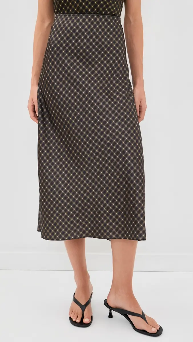 Vince Plaid Slip Skirt | Thumbnail 2 Vince Plaid Slip Skirt | Thumbnail 2