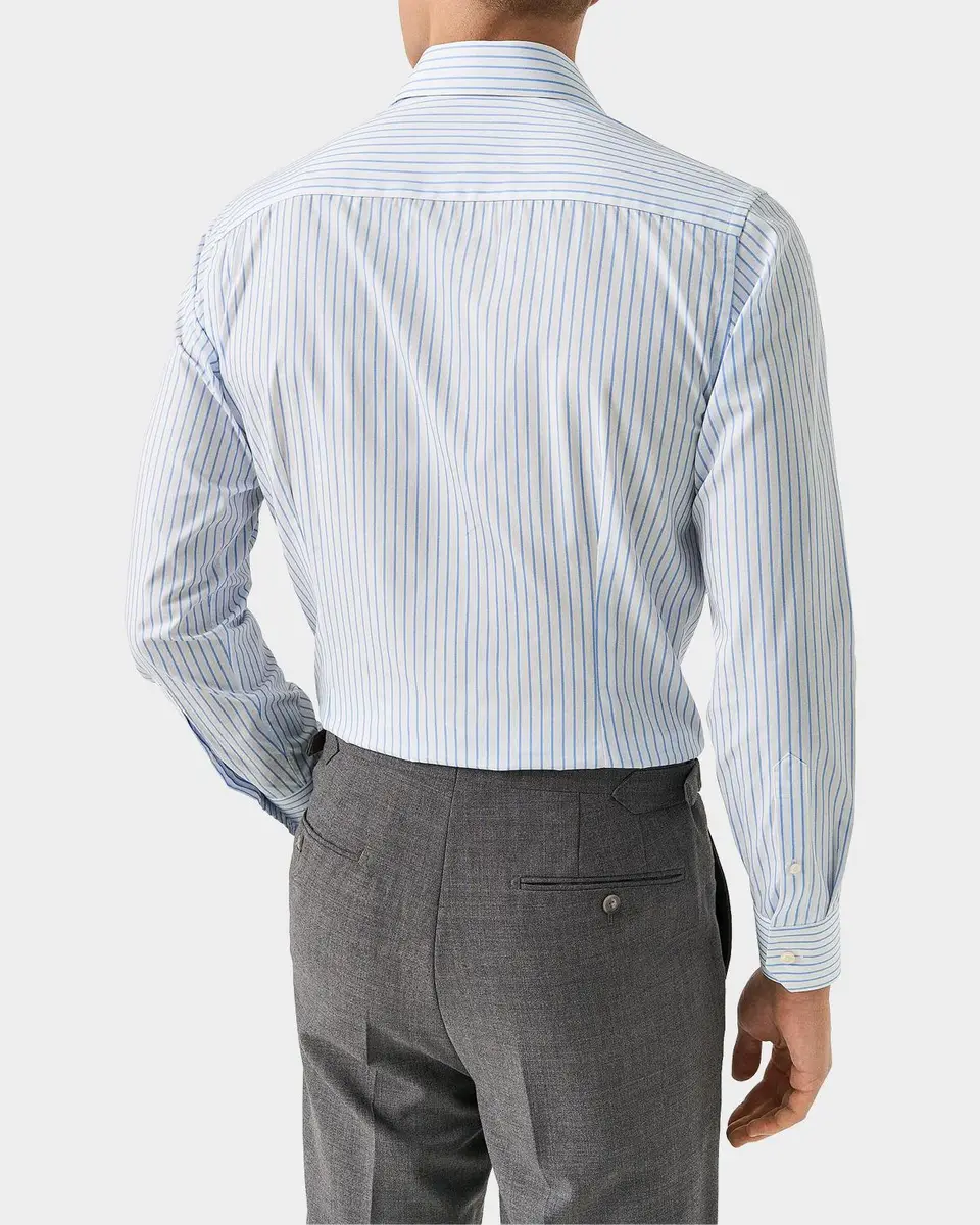 Eton Men's Striped Cotton Contemporary-Fit Shirt | Thumbnail 2 Eton Men's Striped Cotton Contemporary-Fit Shirt | Thumbnail 2