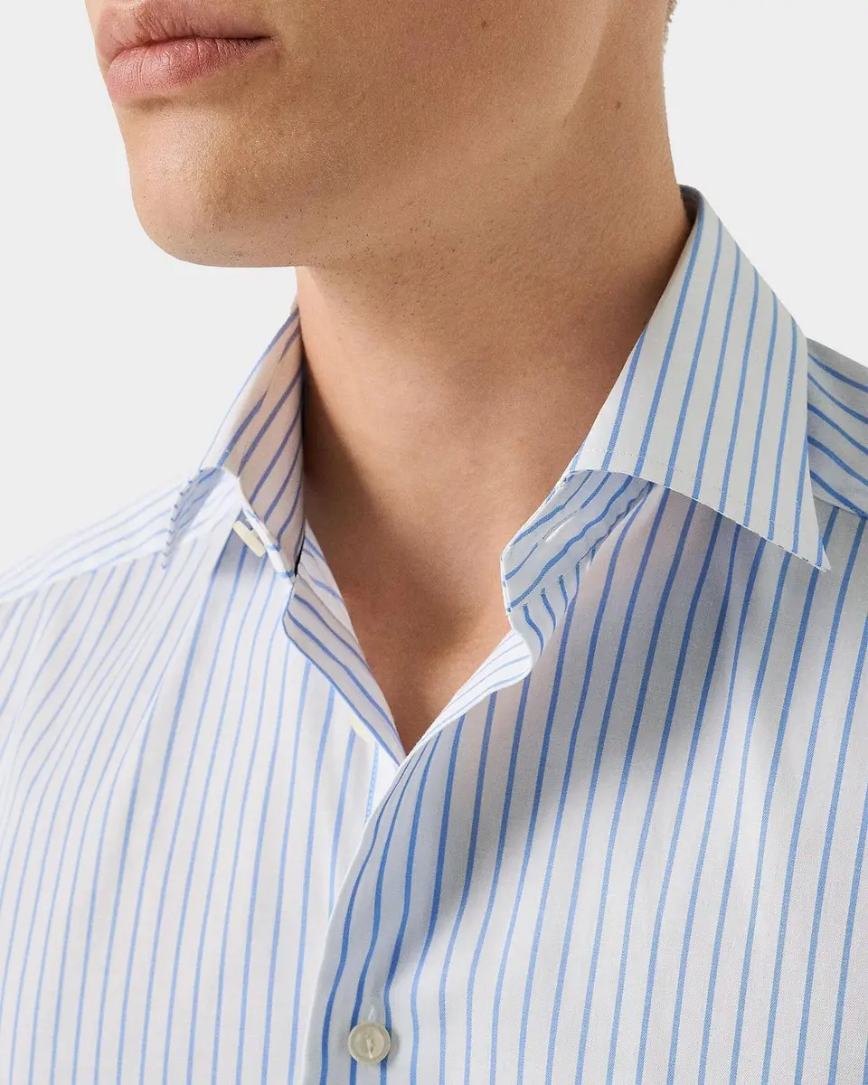 Eton Men's Striped Cotton Contemporary-Fit Shirt | Thumbnail 4 Eton Men's Striped Cotton Contemporary-Fit Shirt | Thumbnail 4