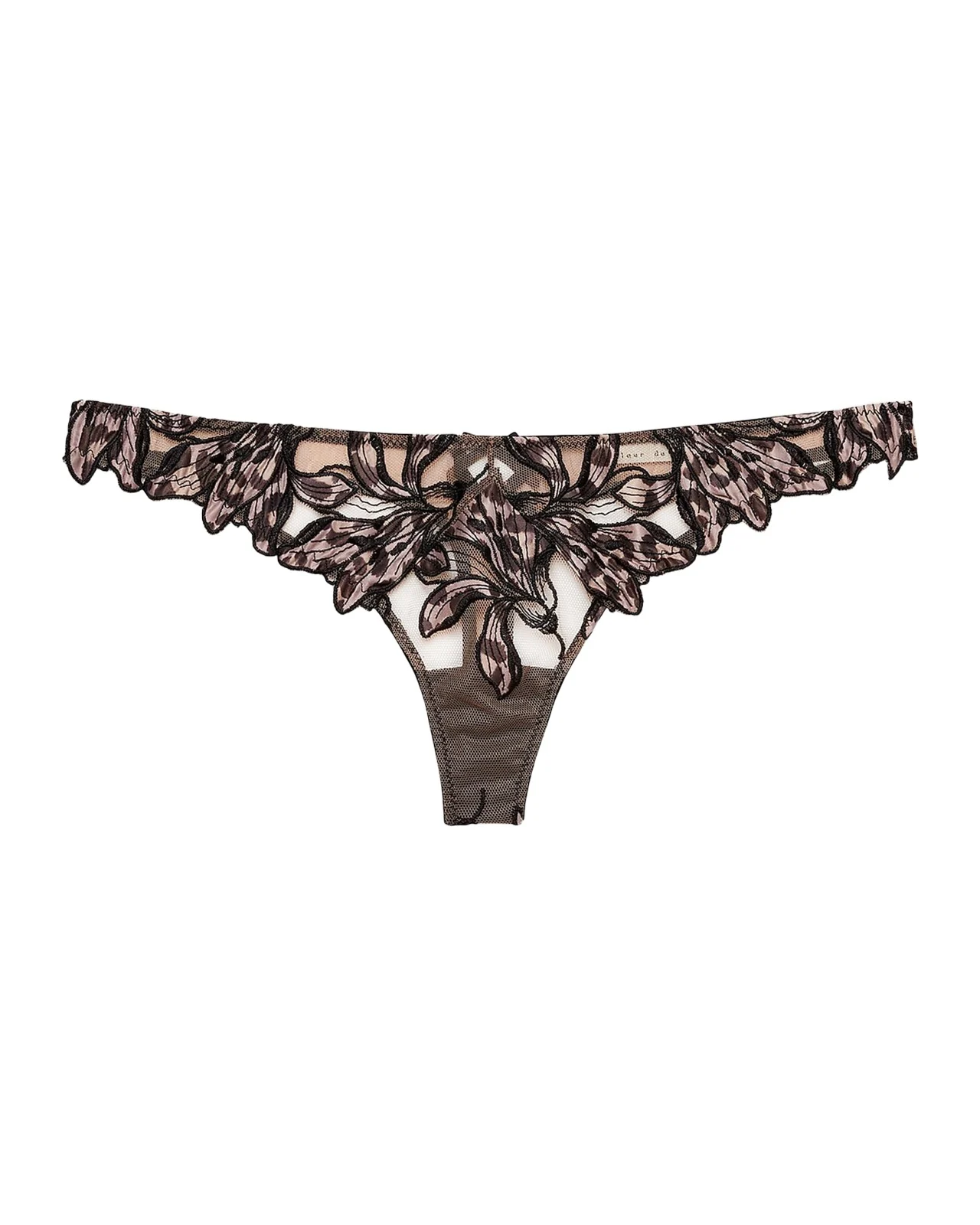 Lily Embroidered Hipster Thong