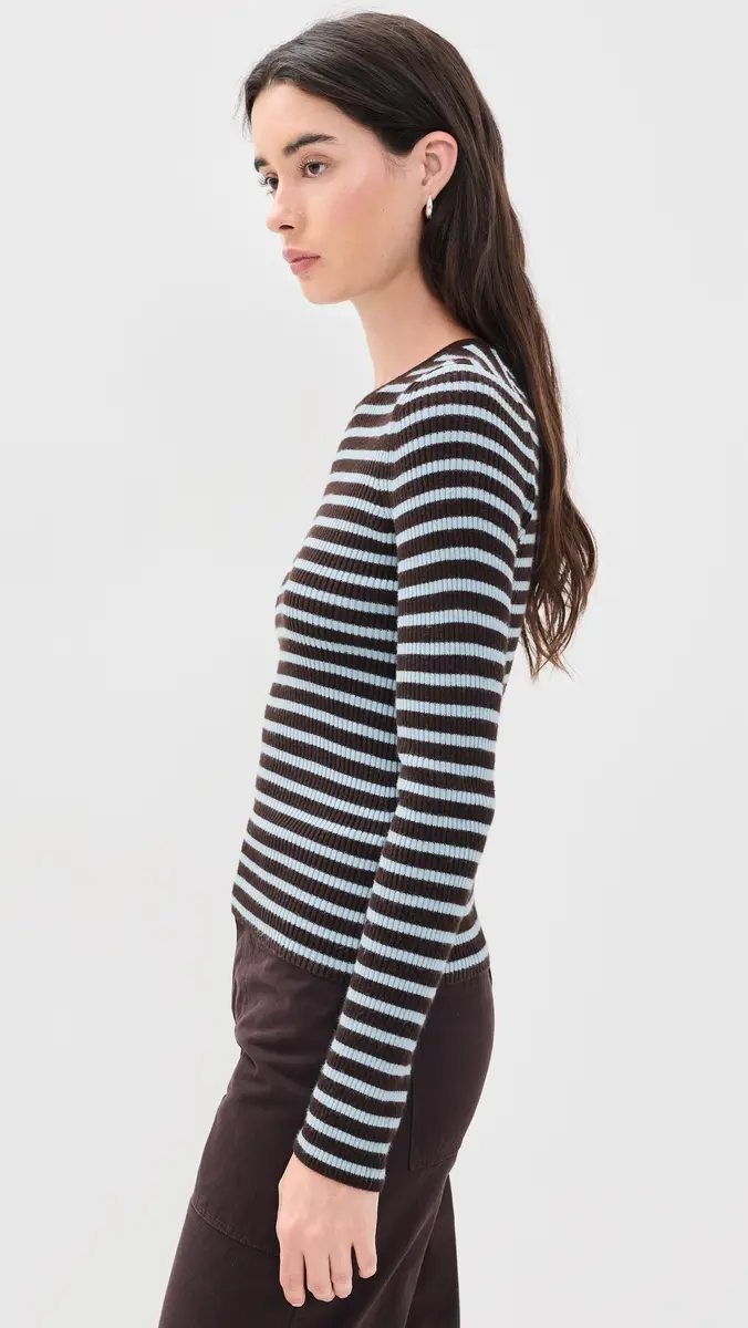 La Ligne Striped Fitted Sweater | Thumbnail 4