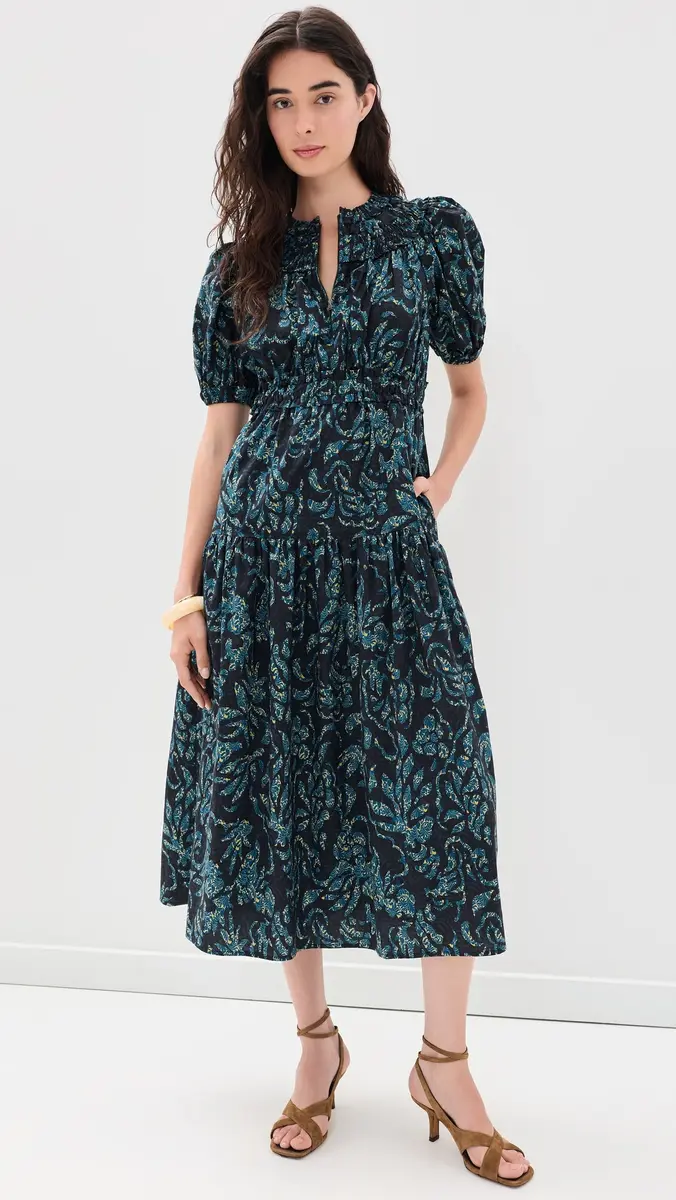 Ulla Johnson Othella Short Sleeve Cotton Dress | Thumbnail 2 Ulla Johnson Othella Short Sleeve Cotton Dress | Thumbnail 2