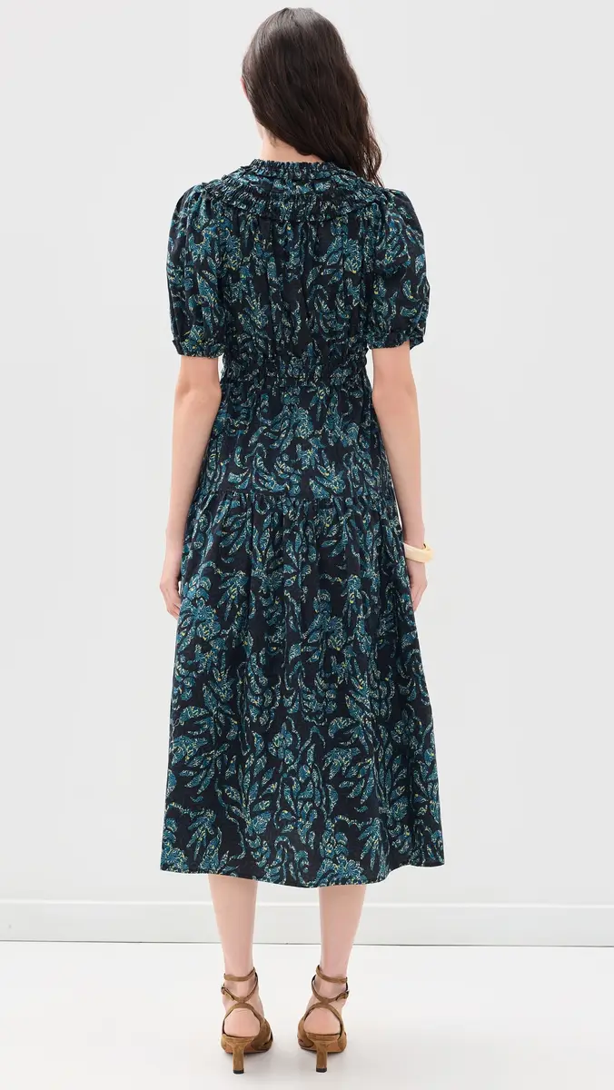 Ulla Johnson Othella Short Sleeve Cotton Dress | Thumbnail 3 Ulla Johnson Othella Short Sleeve Cotton Dress | Thumbnail 3