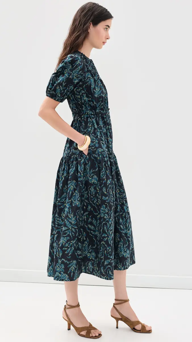 Ulla Johnson Othella Short Sleeve Cotton Dress | Thumbnail 4 Ulla Johnson Othella Short Sleeve Cotton Dress | Thumbnail 4