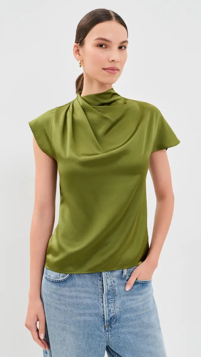 Staud Davina Silk Top | Thumbnail 2 Staud Davina Silk Top | Thumbnail 2