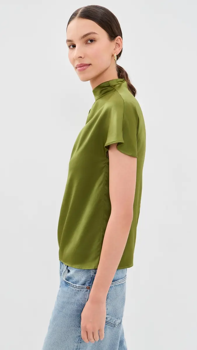 Staud Davina Silk Top | Thumbnail 4 Staud Davina Silk Top | Thumbnail 4