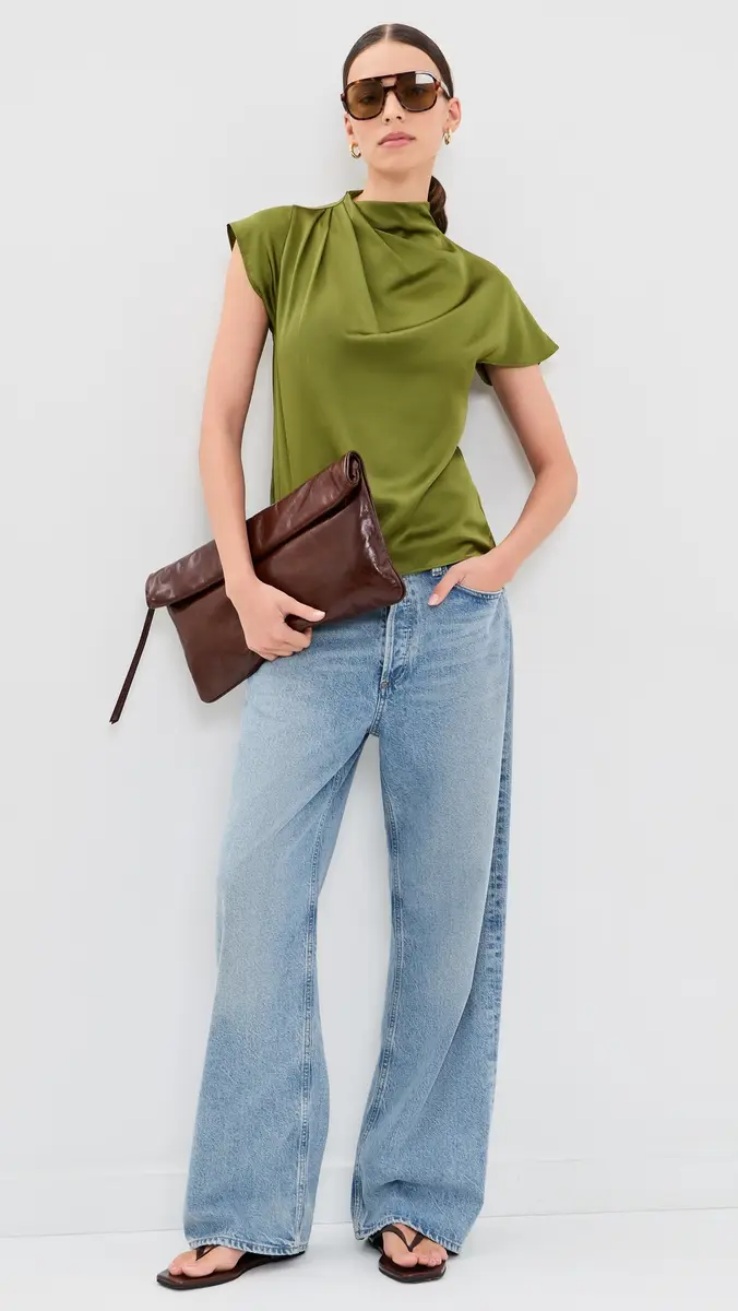 Staud Davina Silk Top | Thumbnail 5 Staud Davina Silk Top | Thumbnail 5
