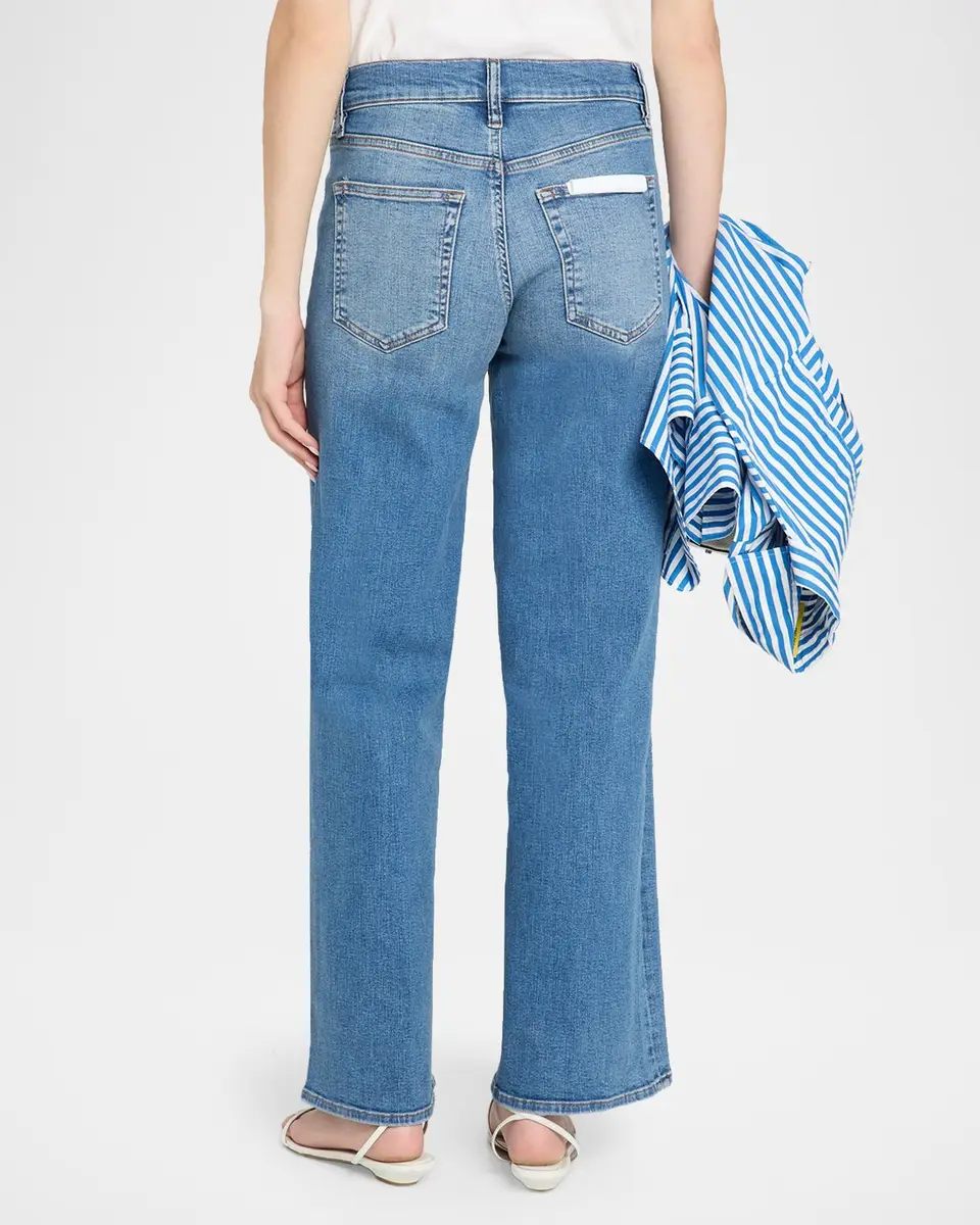 Frame Le Slim Low-Rise Wide-Leg Jeans | Thumbnail 3 Frame Le Slim Low-Rise Wide-Leg Jeans | Thumbnail 3