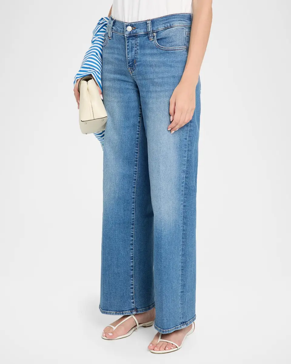 Frame Le Slim Low-Rise Wide-Leg Jeans | Thumbnail 4 Frame Le Slim Low-Rise Wide-Leg Jeans | Thumbnail 4