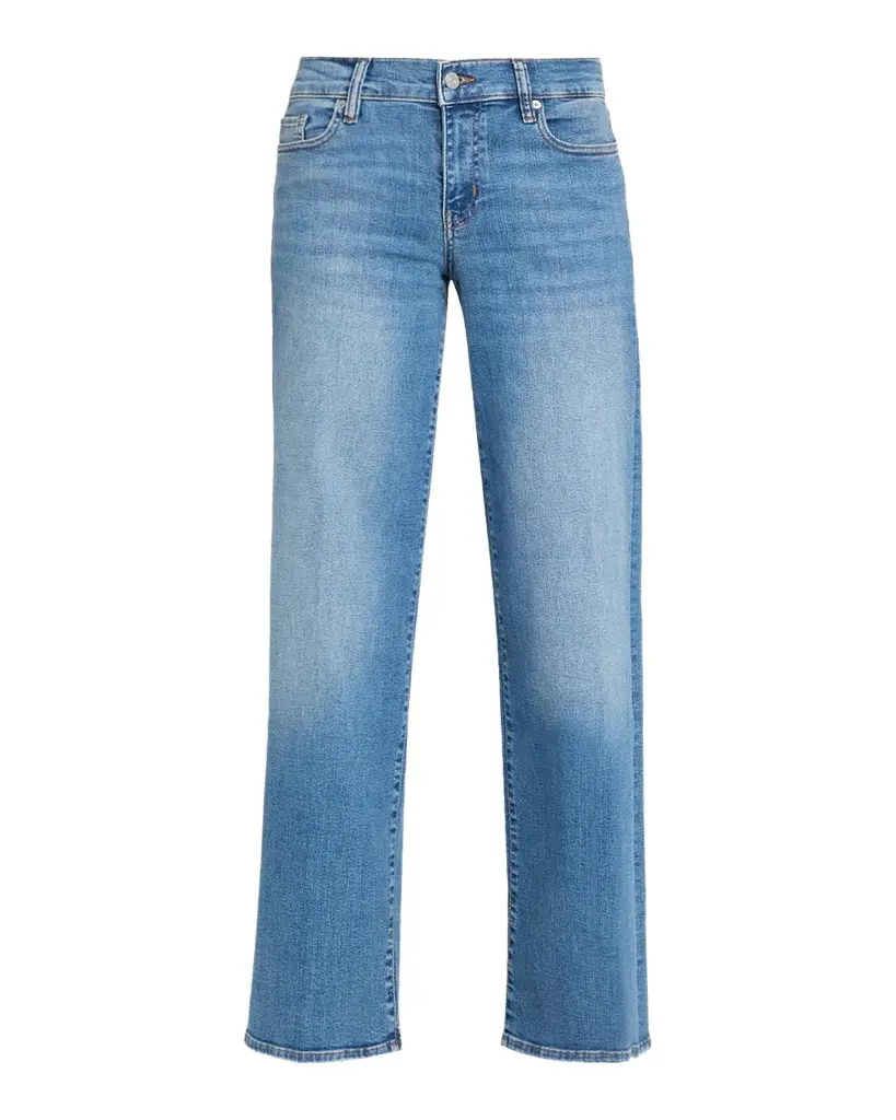 FRAME Le Slim Low-Rise Wide-Leg Jeans | Image 1 FRAME Le Slim Low-Rise Wide-Leg Jeans | Image 1