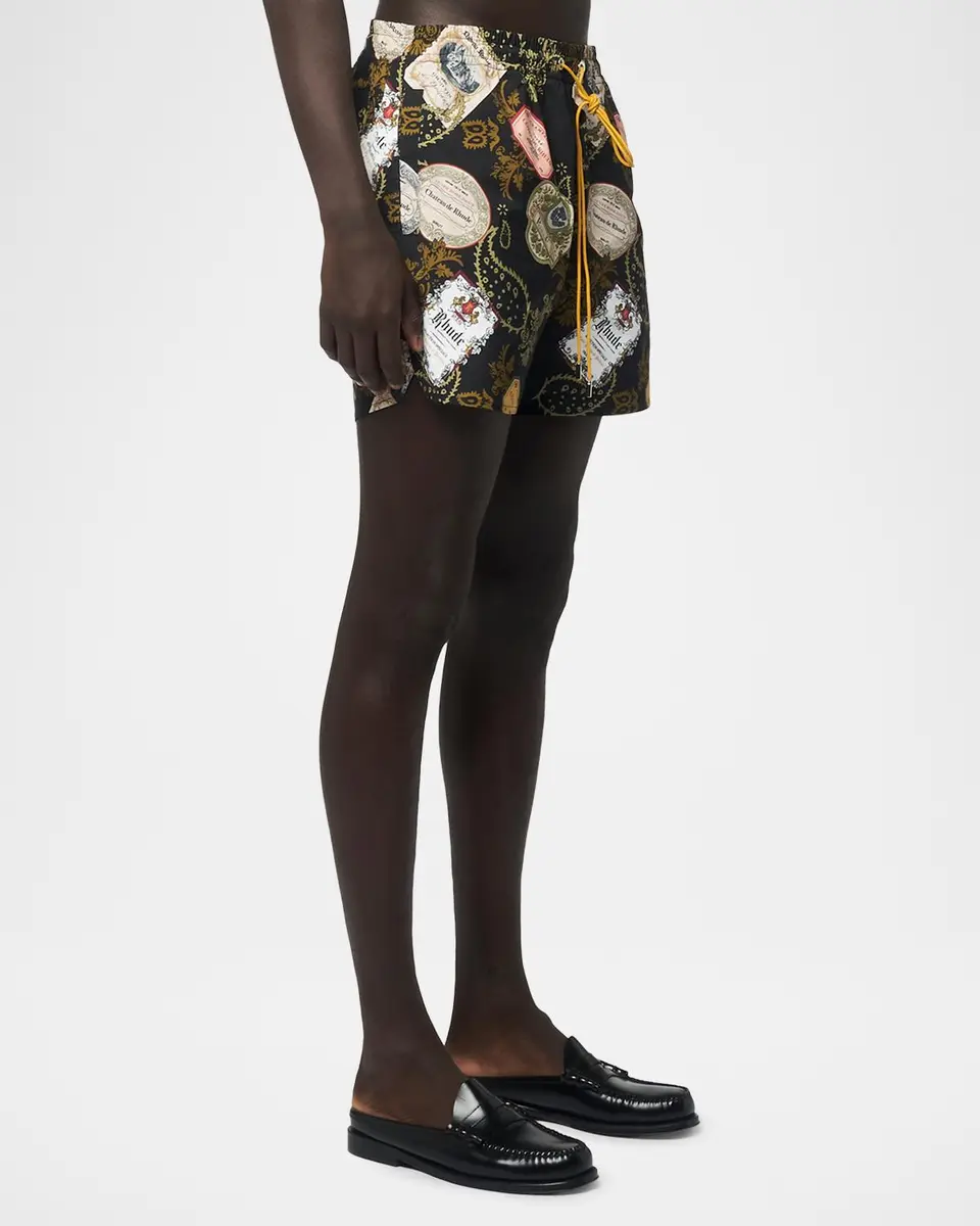 Rhude Men's Vin Bandana-Print Swim Trunks | Thumbnail 3 Rhude Men's Vin Bandana-Print Swim Trunks | Thumbnail 3