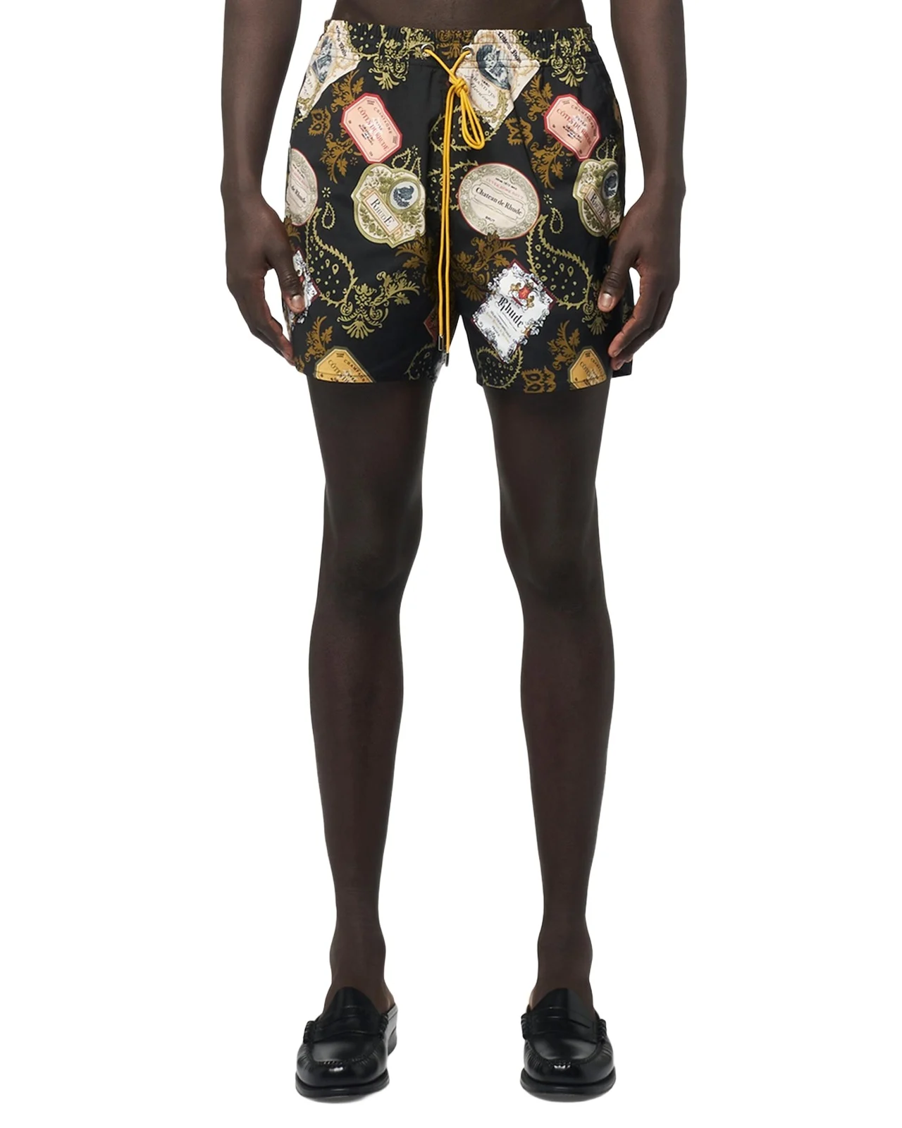 Rhude Men's Vin Bandana-Print Swim Trunks