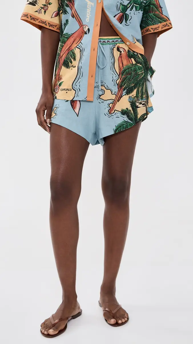 Farm Rio Beaches Path Shorts | Thumbnail 2