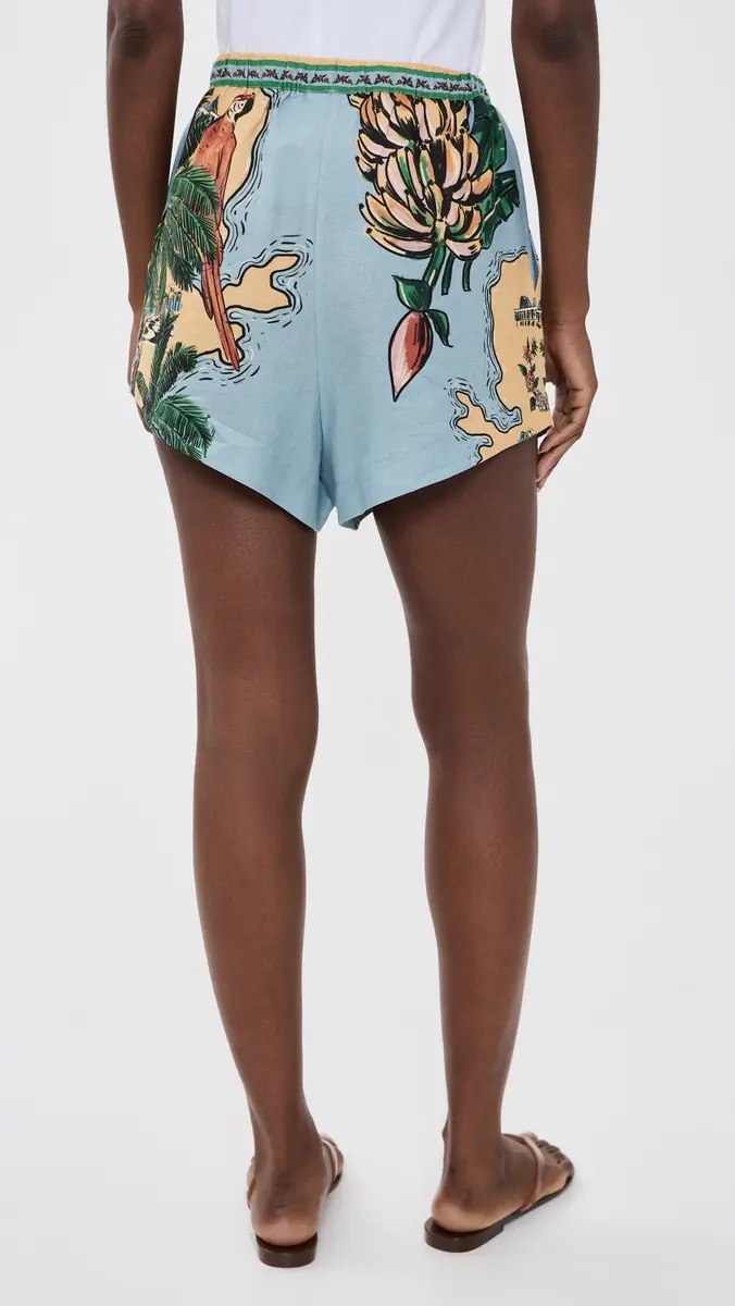 Farm Rio Beaches Path Shorts | Thumbnail 3