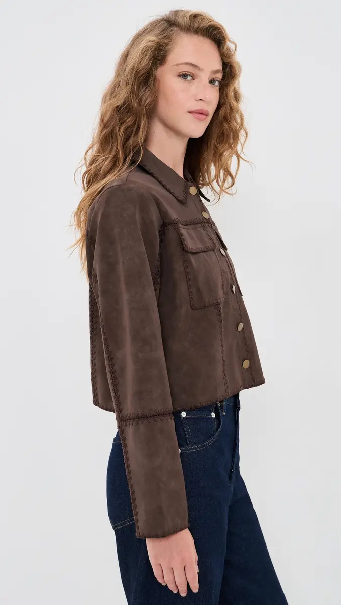 En Saison Pauline Faux Suede Jacket | Thumbnail 4 En Saison Pauline Faux Suede Jacket | Thumbnail 4