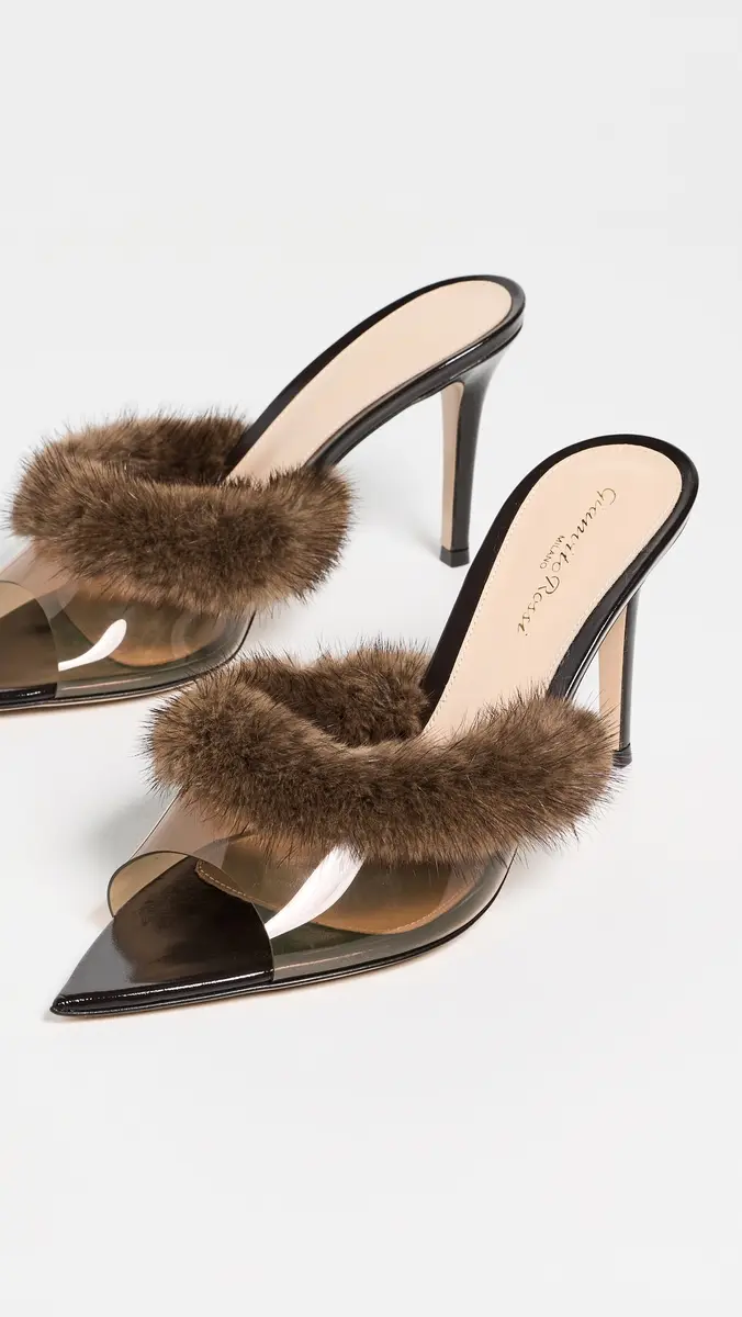Gianvito Rossi Mink Stiletto Heels | Thumbnail 5 Gianvito Rossi Mink Stiletto Heels | Thumbnail 5