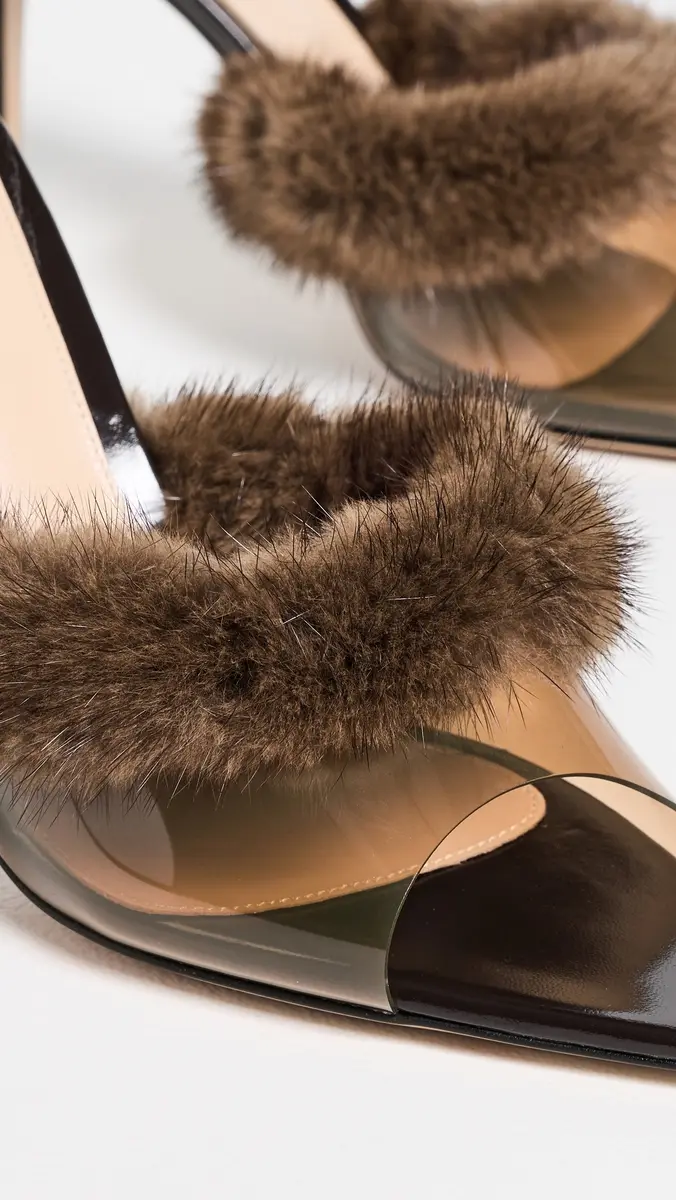 Gianvito Rossi Mink Stiletto Heels | Thumbnail 6 Gianvito Rossi Mink Stiletto Heels | Thumbnail 6