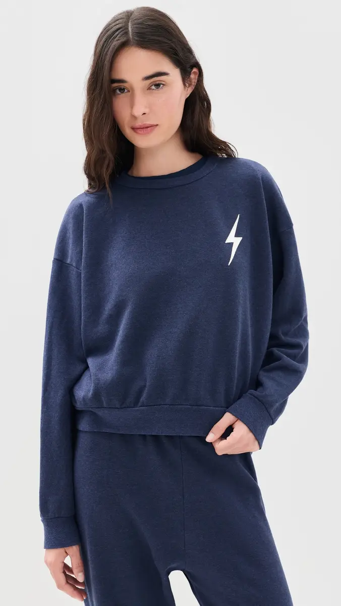 Aviator Nation Bolt Stitch Crew Sweatshirt | Thumbnail 2 Aviator Nation Bolt Stitch Crew Sweatshirt | Thumbnail 2