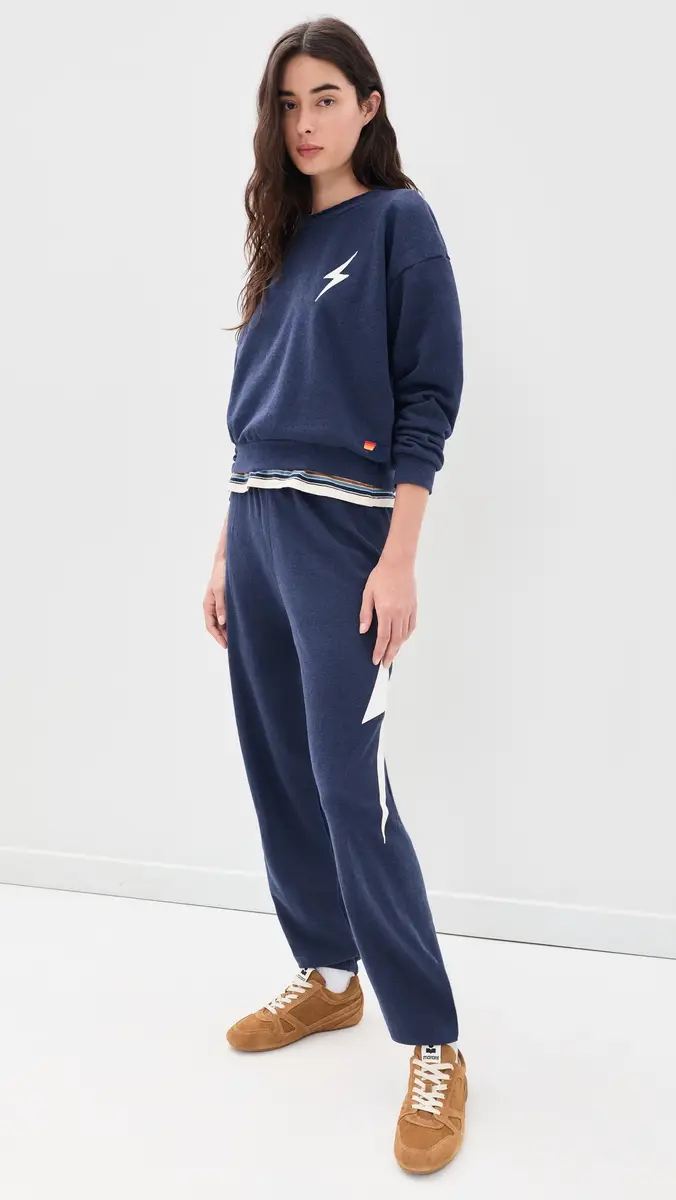 Aviator Nation Bolt Stitch Crew Sweatshirt | Thumbnail 5 Aviator Nation Bolt Stitch Crew Sweatshirt | Thumbnail 5