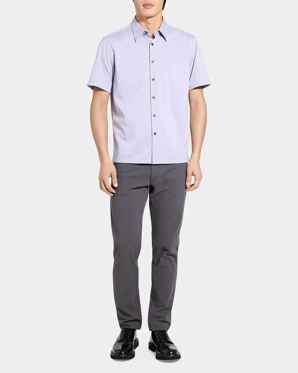 Theory Men's Irving Solid Sport Shirt | Thumbnail 2 Theory Men's Irving Solid Sport Shirt | Thumbnail 2