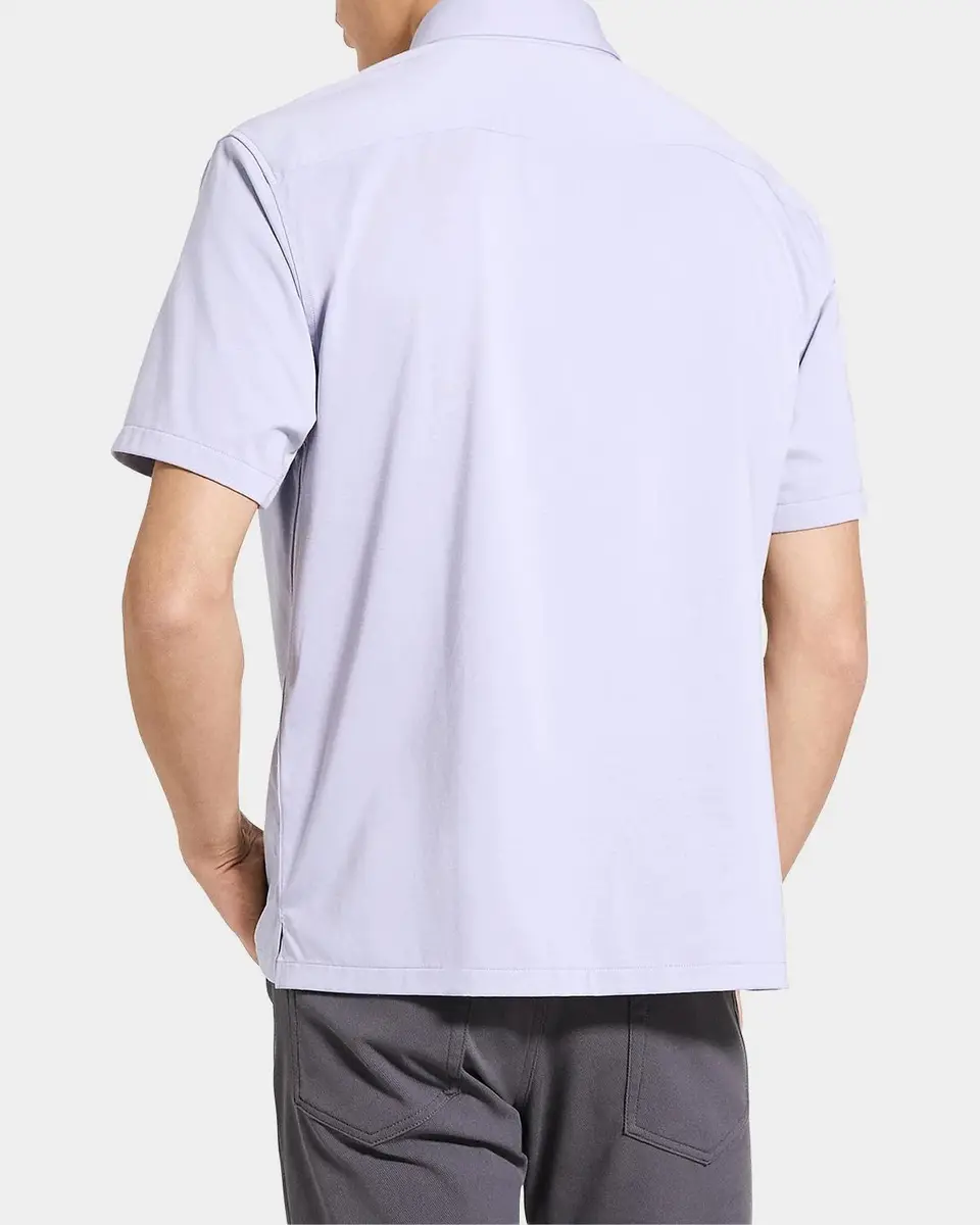 Theory Men's Irving Solid Sport Shirt | Thumbnail 3 Theory Men's Irving Solid Sport Shirt | Thumbnail 3