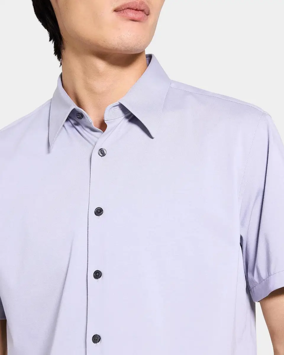 Theory Men's Irving Solid Sport Shirt | Thumbnail 5 Theory Men's Irving Solid Sport Shirt | Thumbnail 5