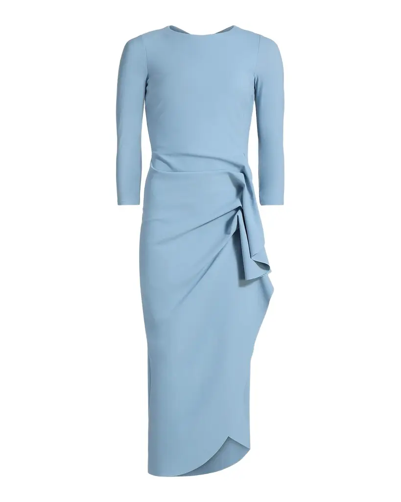Chiara Boni La Petite Robe Wang Draped High-Low Midi Sheath Dress | Image 1 Chiara Boni La Petite Robe Wang Draped High-Low Midi Sheath Dress | Image 1