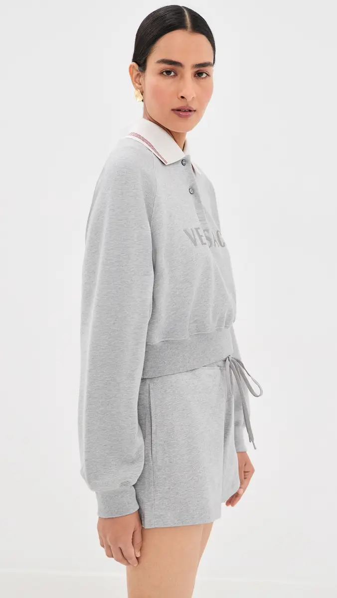 Versace Greca Collared Sweatshirt | Thumbnail 4 Versace Greca Collared Sweatshirt | Thumbnail 4