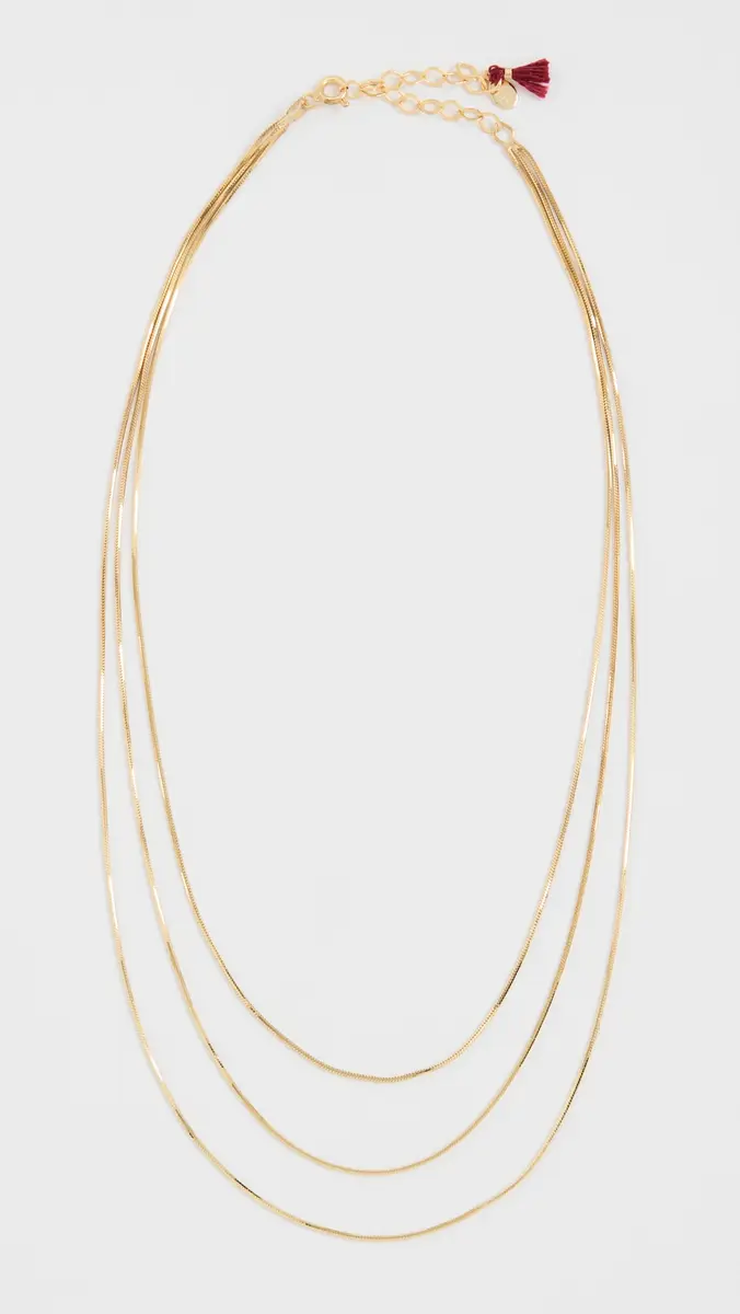 Shashi Golden Line Necklace | Thumbnail 2 Shashi Golden Line Necklace | Thumbnail 2