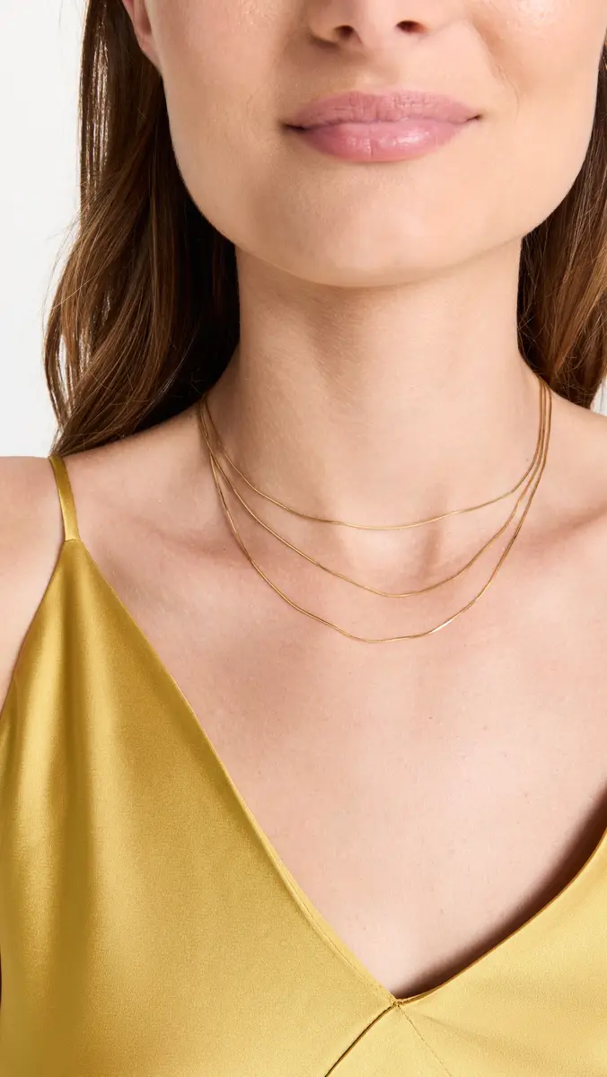 Shashi Golden Line Necklace | Thumbnail 3 Shashi Golden Line Necklace | Thumbnail 3