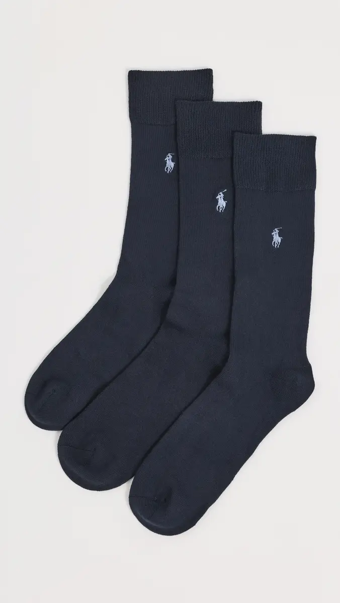 Polo Ralph Lauren Supersoft Flat Knit Slack Socks 3 Pack | Thumbnail 2