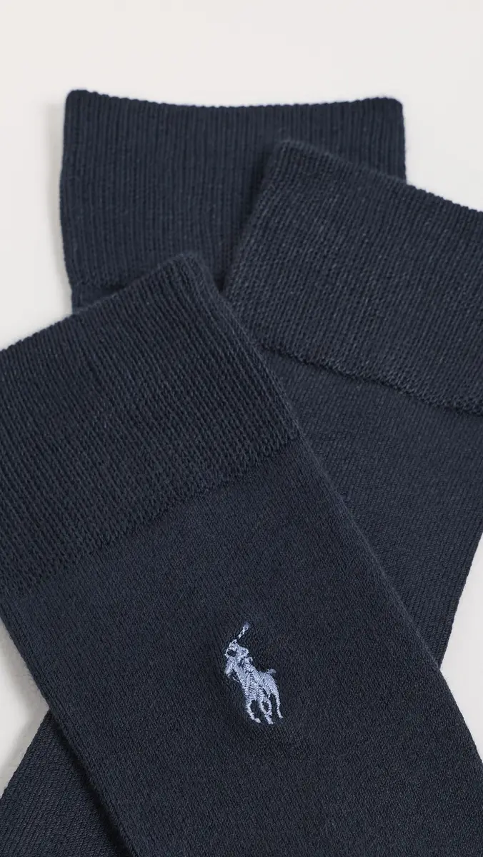 Polo Ralph Lauren Supersoft Flat Knit Slack Socks 3 Pack | Thumbnail 3