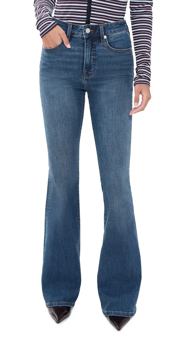 Good American Good Legs Flare Jeans Blue4 | Image 1 Good American Good Legs Flare Jeans Blue4 | Image 1