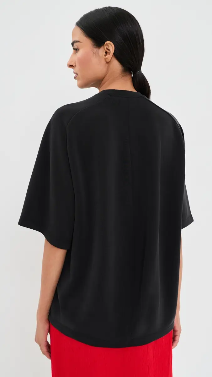 Tibi Featherweight Neoprene Baseball Tee | Thumbnail 3 Tibi Featherweight Neoprene Baseball Tee | Thumbnail 3