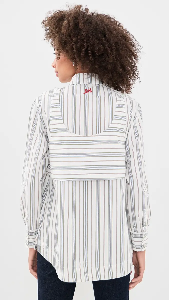 Damson Madder Valeria Double Layered Button Down Shirt | Thumbnail 3 Damson Madder Valeria Double Layered Button Down Shirt | Thumbnail 3