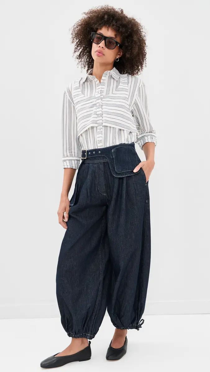 Damson Madder Valeria Double Layered Button Down Shirt | Thumbnail 5 Damson Madder Valeria Double Layered Button Down Shirt | Thumbnail 5